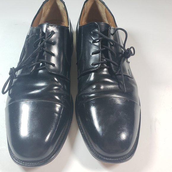 Bostonian Men's Tahoe Black Cap Toe Dress Shoes 11 - Picture 2 of 8